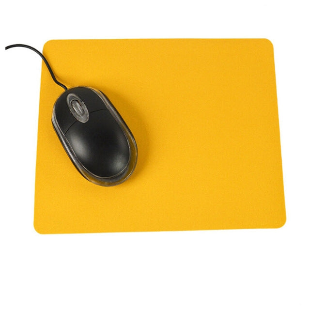 10 PCS Optical Solid Color Office Computer Anti-Slip Wrist Rests Mouse Pad(Yellow) - Computer & Networking by buy2fix | Online Shopping UK | buy2fix