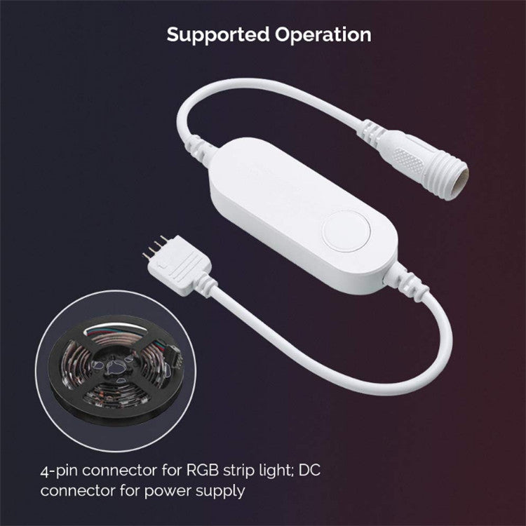 RGB LED Controller Dimming Toning WiFi Control Light Belt Controller - RGB Controller by buy2fix | Online Shopping UK | buy2fix