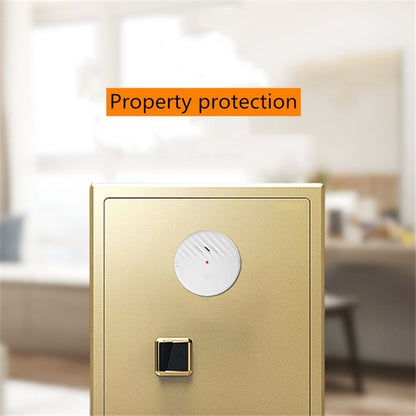 C100 125dB Vibration Sensor Alarm Door and Window Alarm Home Personal Anti-theft Alarm(Black) - Security by buy2fix | Online Shopping UK | buy2fix