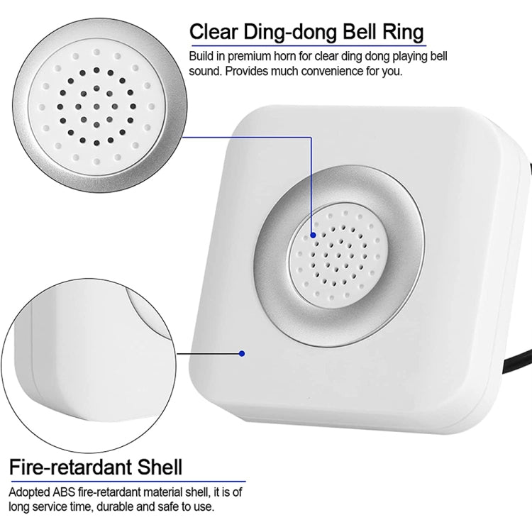 Alarm Wire Access Control Door Bell for Home Office Access Control System, DC 12V - Security by buy2fix | Online Shopping UK | buy2fix