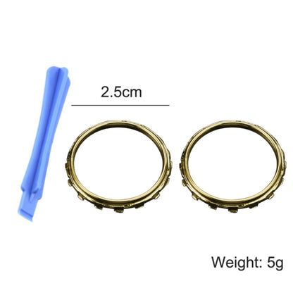 For Xbox One Elite 5pairs 3D Replacement Ring + Screwdriver Handle Accessories, Colour:Blue Plating - Repair & Spare Parts by buy2fix | Online Shopping UK | buy2fix