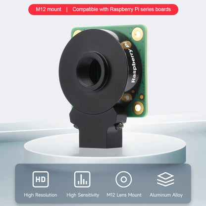 Waveshare For Raspberry Pi Camera M12 High Sensitivity Lens, 12.3MP IMX477R Sensor, 23945 - Raspberry Pi Accessories by WAVESHARE | Online Shopping UK | buy2fix