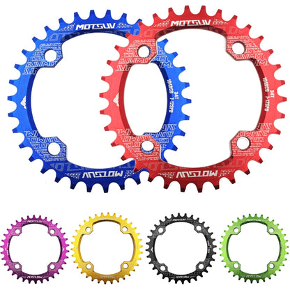 MOTSUV Narrow Wide Chainring MTB  Bicycle 104BCD Tooth Plate Parts(Blue) - Outdoor & Sports by MOTSUV | Online Shopping UK | buy2fix