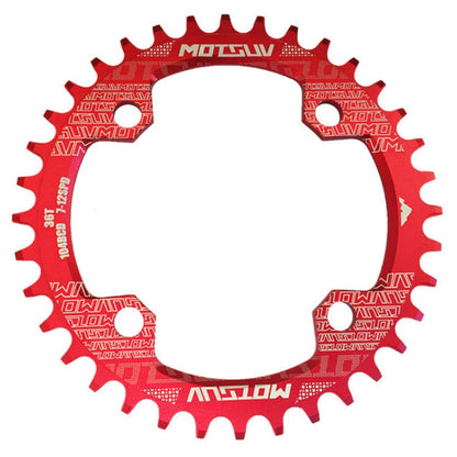 MOTSUV Narrow Wide Chainring MTB  Bicycle 104BCD Tooth Plate Parts(Red) - Bicycle Brake Parts by MOTSUV | Online Shopping UK | buy2fix