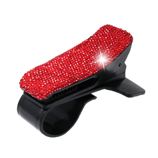 Diamond Car Phone Holder 360 Degree Rotating Creative Car Dashboard Mobile Holders(Red) - Car Holders by buy2fix | Online Shopping UK | buy2fix