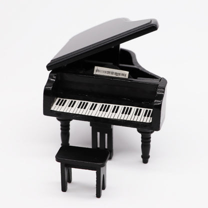 1:12 Mini House Toy Simulation Grand Piano Decoration(black) - Pretend Play Toys by buy2fix | Online Shopping UK | buy2fix