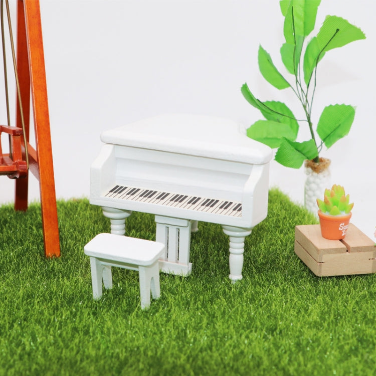1:12 Mini House Toy Simulation Grand Piano Decoration(black) - Pretend Play Toys by buy2fix | Online Shopping UK | buy2fix