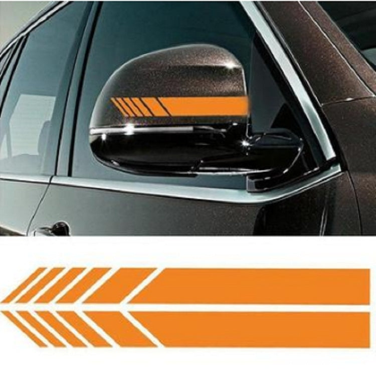 10 PCS Simple Rearview Mirror Car Stickers Rearview Mirror Personality Scratches Reflective Car Stickers(Yellow) - Decorative Sticker by buy2fix | Online Shopping UK | buy2fix