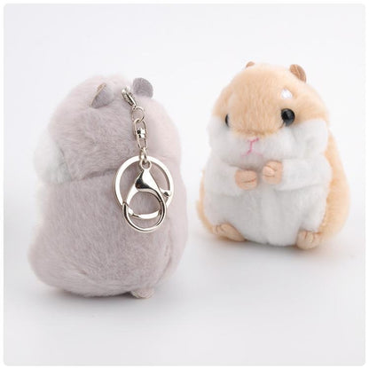 Cute Hamster Keychain Bag Pendant Plush Doll(Pink) - Toys & Hobbies by buy2fix | Online Shopping UK | buy2fix