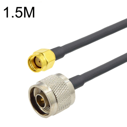 RP-SMA Male to N Male RG58 Coaxial Adapter Cable, Cable Length:1.5m - Connectors by buy2fix | Online Shopping UK | buy2fix