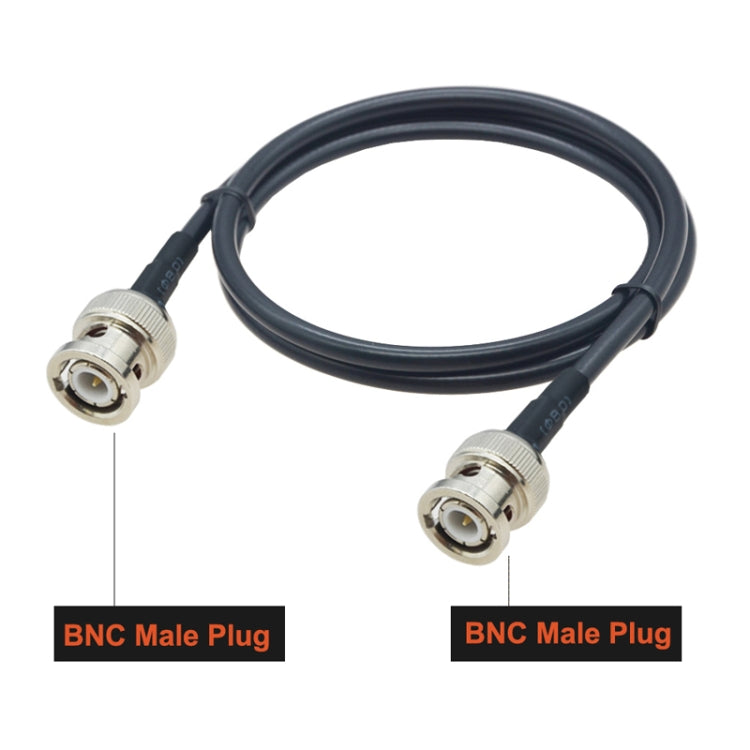 BNC Male To BNC Male RG58 Coaxial Adapter Cable, Cable Length:1.5m - Connectors by buy2fix | Online Shopping UK | buy2fix