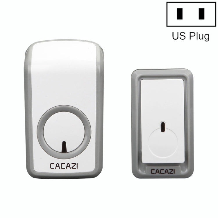 CACAZI W-899 Smart Home Wireless Doorbell Remote Control Doorbell, Style:US Plug - Security by CACAZI | Online Shopping UK | buy2fix