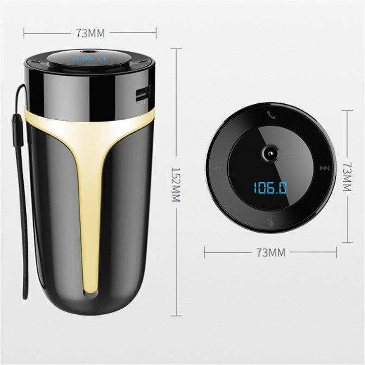 S10 Humidifier Car Home Ultrasonic Fog Multifunctional Creative Bluetooth MP3 Car Humidifier - In Car by buy2fix | Online Shopping UK | buy2fix