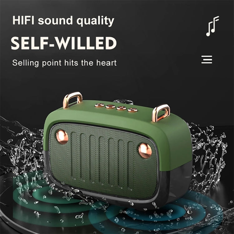 BS32D Wireless Bluetooth Speaker Cartoon Subwoofer Outdoor Card Portable Mini Speaker(Orange) - Mini Speaker by buy2fix | Online Shopping UK | buy2fix