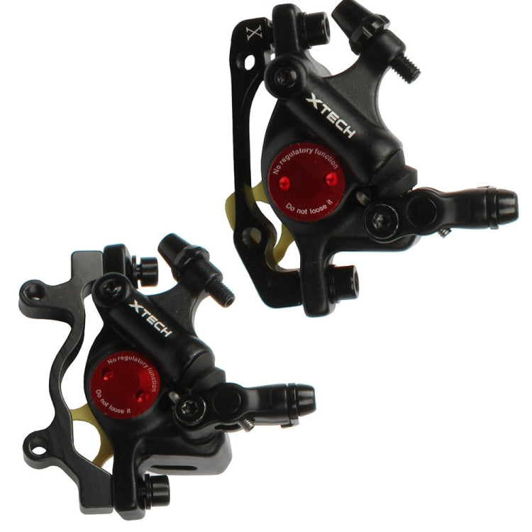 ZOOM HB100 Mountain Bike Hydraulic Brake Caliper Folding Bike Cable Pull Hydraulic Disc Brake Caliper, Style:Front and Rear(Black) - Outdoor & Sports by Zoom | Online Shopping UK | buy2fix