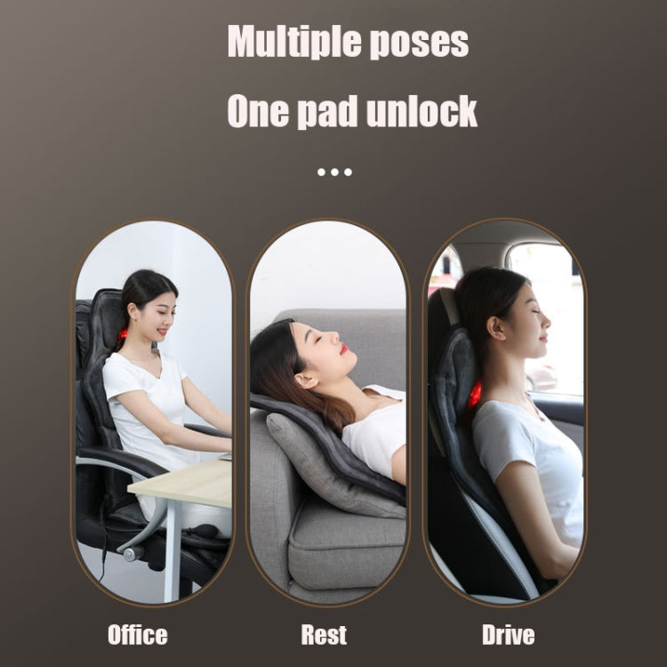 YJ-308 Car Massager Cervical Spine Neck Waist Car Home Heating Whole Body Multifunctional Massage Mat, Specification: Premium Edition - Seat Accessories by buy2fix | Online Shopping UK | buy2fix