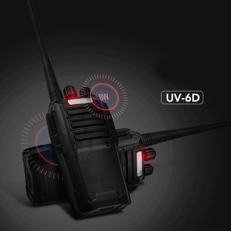 Baofeng BF-UV6D Civil Hotel Outdoor Construction Site Mobile High-power Walkie-talkie, Plug Specifications:UK Plug - Consumer Electronics by Baofeng | Online Shopping UK | buy2fix