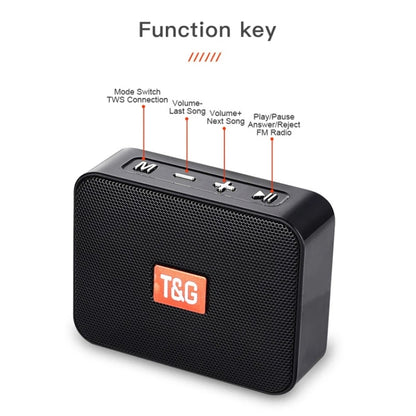 T&G TG166 Color Portable Wireless Bluetooth Small Speaker(Green) - Mini Speaker by T&G | Online Shopping UK | buy2fix