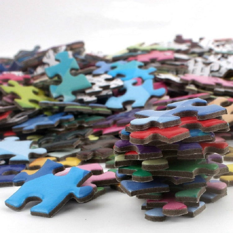 Round Shape Irregular Plane Puzzle Jigsaw Toy 1000 Pieces(Gemstone) - Puzzle Toys by buy2fix | Online Shopping UK | buy2fix