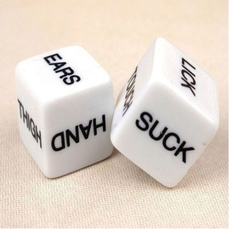 2 PCS Funny Sex Dice Humour Party Gambling Adult Games Sex Toys Cuboid(White) - Toys & Hobbies by buy2fix | Online Shopping UK | buy2fix