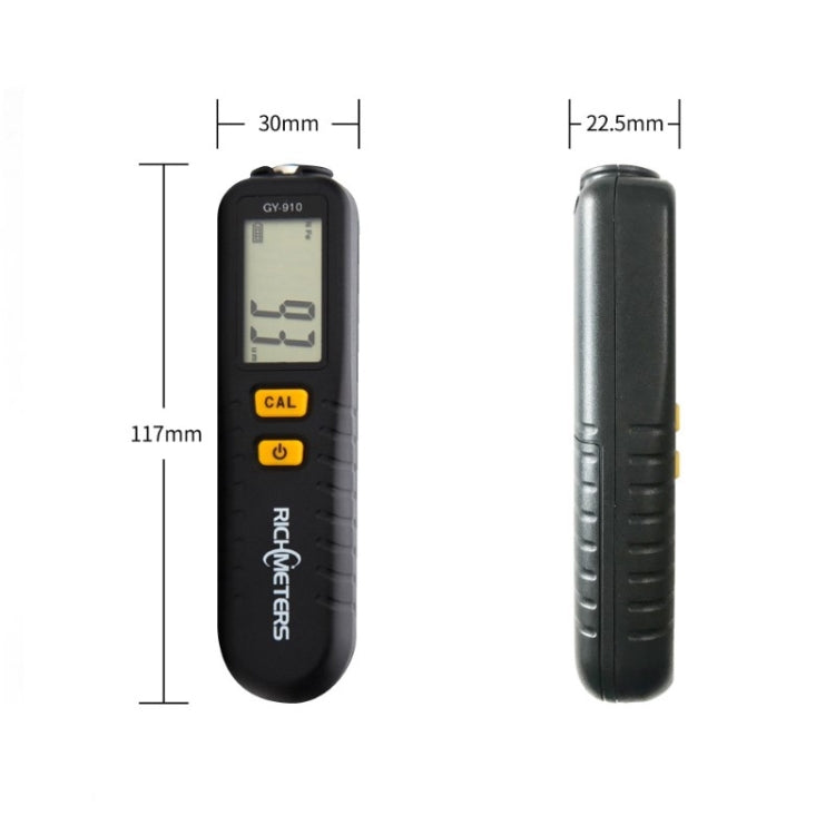 RICHMETERS GY910 Coating Thickness Gauge Metal Probe FE + NFE Iron and Aluminum Dual Use - Coating Thickness Gauge by RICHMETERS | Online Shopping UK | buy2fix