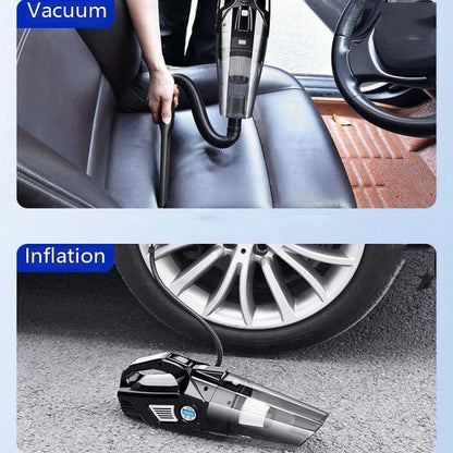 Car Vacuum Cleaner Air Pump Four-In-One Car Air Pump Digital Display 120W, Specification:Wired, Style:Digital Meter - Vacuum Cleaner by buy2fix | Online Shopping UK | buy2fix