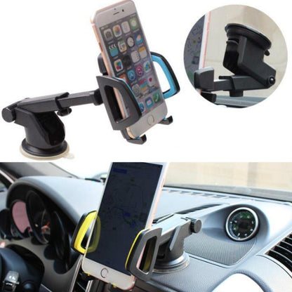 Car Phone Holder Car Air Outlet Mobile Phone Holder Suction Cup Navigation Instrument Panel General, Style:3 in 1(Blue) - Car Holders by buy2fix | Online Shopping UK | buy2fix