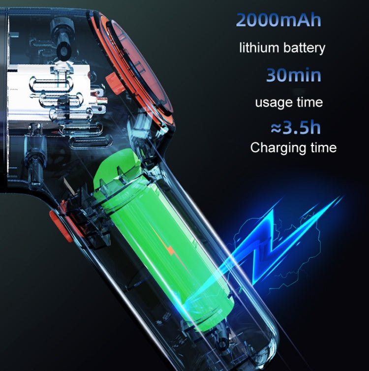 SHANEN 120W 8000Pa Car Vacuum Cleaner Car Wireless Charging High-Power Powerful Mini Handheld Vacuum Cleaner  White - Vacuum Cleaner by buy2fix | Online Shopping UK | buy2fix