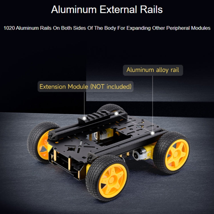 Waveshare Smart Mobile Robot Chassis Kit, Chassis:With Shock-absorbing(Mecanum Wheels) - Consumer Electronics by Waveshare | Online Shopping UK | buy2fix