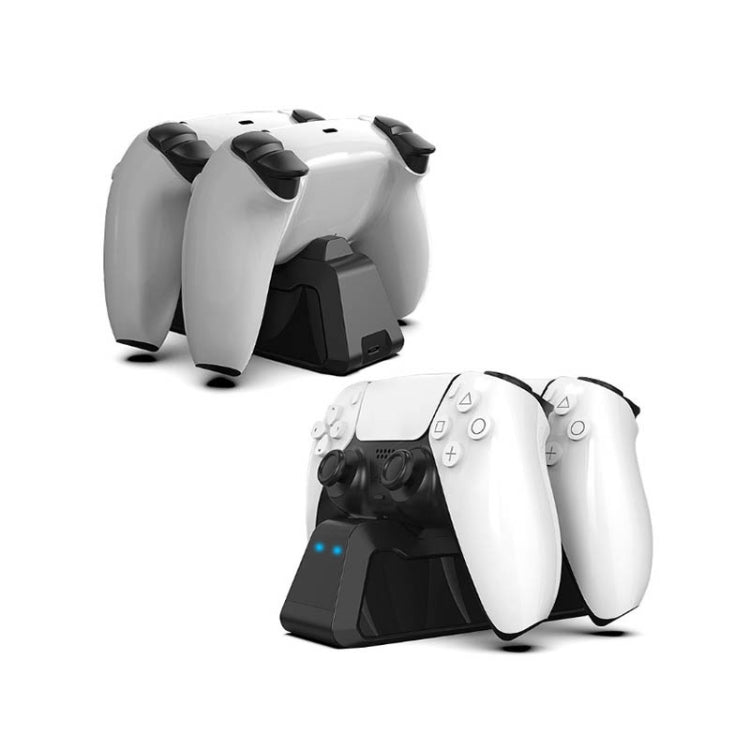 Controller Charger Game Controller Dual Charger For PS5(White) - Toys & Hobbies by buy2fix | Online Shopping UK | buy2fix