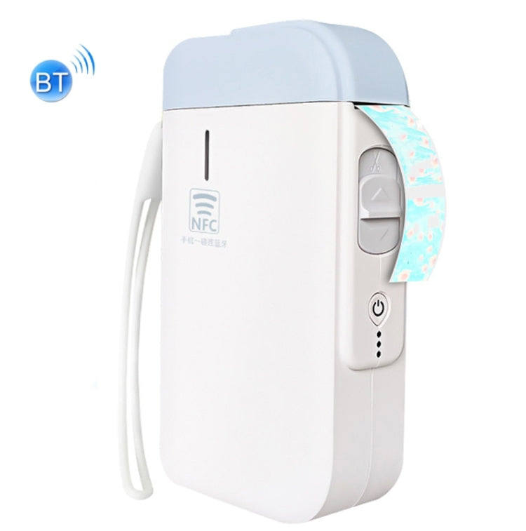 B100 Handheld Portable Bluetooth Mini Label Receipt Printer USB Charging Printer, Specification: Machine+White Label 3 Rolls - Consumer Electronics by buy2fix | Online Shopping UK | buy2fix