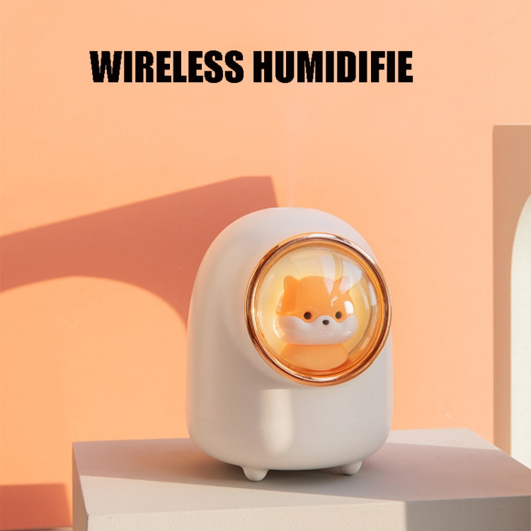 M08 USB Charging Type Cartoon Space Capsule Car Portable Cute Pet Desktop Humidifier(White) - Home & Garden by buy2fix | Online Shopping UK | buy2fix