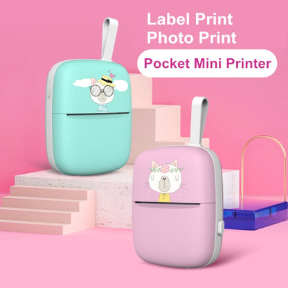 Portable Mini Thermal Printer Bluetooth Mobile Phone Photo Pocket Printer(English Version (Pink)) - Consumer Electronics by buy2fix | Online Shopping UK | buy2fix