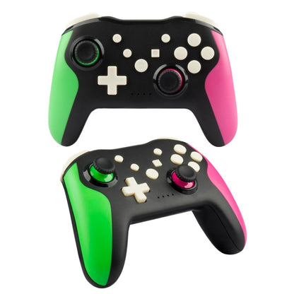 NS009 6-Axis Vibration Burst Wireless Bluetooth Gamepad For Switch Pro(Black Green Purple) - Gamepads by buy2fix | Online Shopping UK | buy2fix
