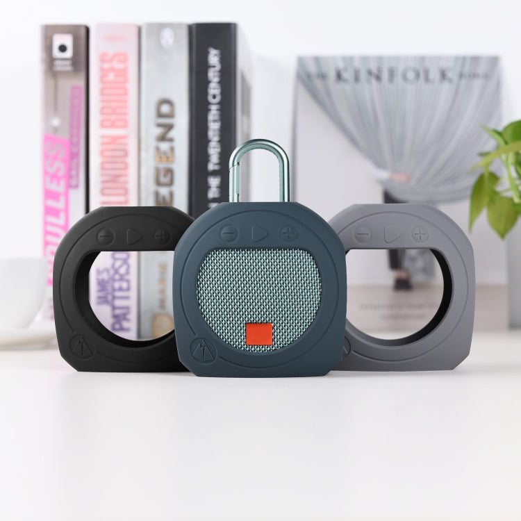 Silicone Bluetooth Speaker Protective Cover Anti-Fall Storage Cover for JBL Clip 3(Dark Gray Blue) - Protective Case by buy2fix | Online Shopping UK | buy2fix