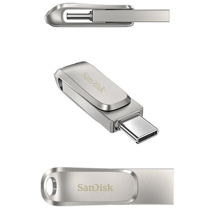 SanDisk Type-C + USB 3.1 Interface OTG High Speed Computer Phone U Disk, Colour: SDDDC4 Silver Metal Shell, Capacity: 256GB - USB Flash Drives by SanDisk | Online Shopping UK | buy2fix