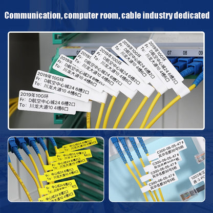 Communication Room Switch Mobile Telecommunications Network Cable Label Paper For NIIMBOT D11/D61 Printers(Green) - Printer Accessories by NIIMBOT | Online Shopping UK | buy2fix