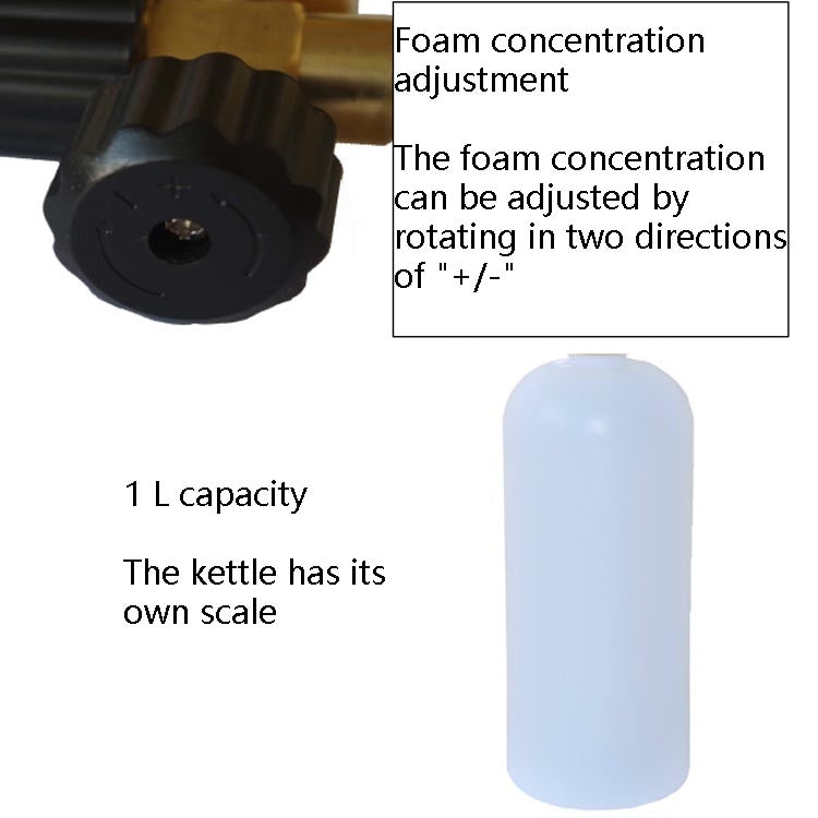 Car Wash Water Gun Foam Pot High Pressure Foam Gun Foam Pot(Black Handle) - Car Washer & Accessories by buy2fix | Online Shopping UK | buy2fix