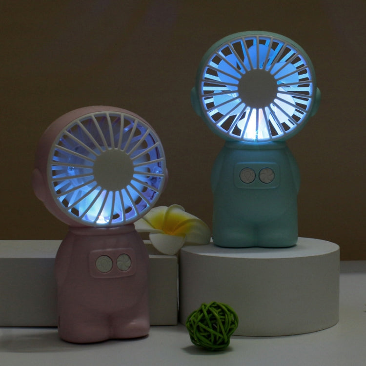 FY040 2 PCS Portable Outdoor USB Handheld Fan Desktop Office Mini Night Light Fan(Pink) - Electric Fans by buy2fix | Online Shopping UK | buy2fix