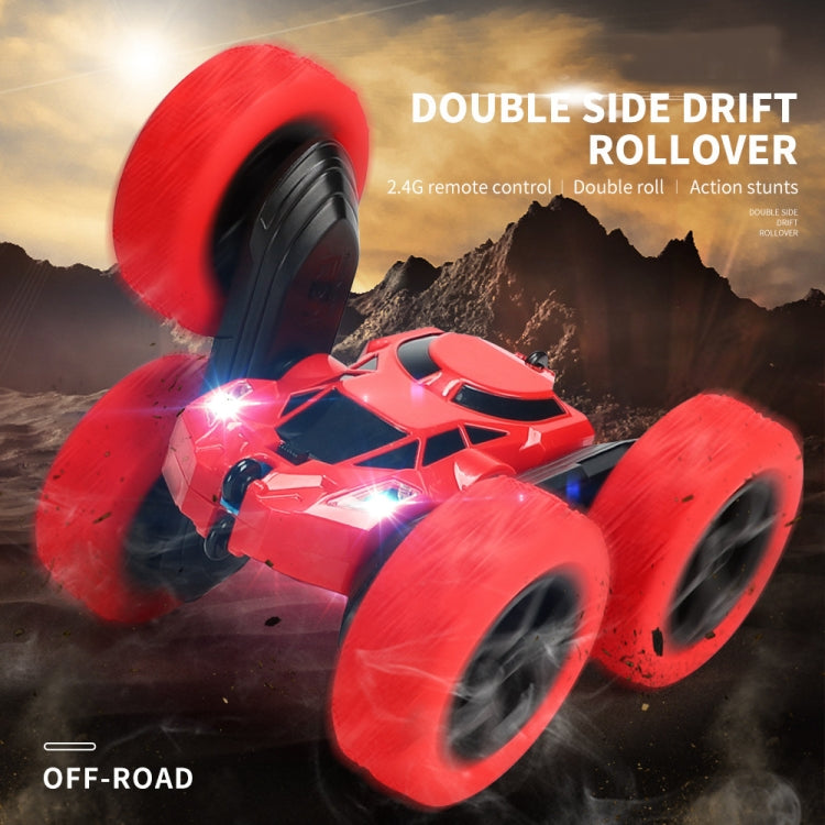 1:24 Double-Sided Stunt Car Rotating Tumbling And Twisting Stunt Car RC Climbing Children Remote Control Car(Golden) - RC Cars by buy2fix | Online Shopping UK | buy2fix