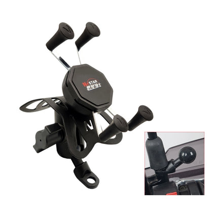 N-STAR N002 Motorcycle Bicycle Mobile Phone Bracket Riding Equipment(Large Tilted Head) - Holders by N-STAR | Online Shopping UK | buy2fix