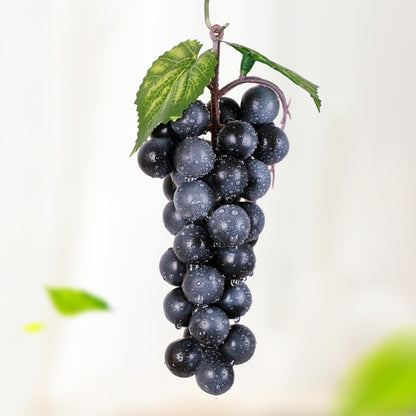 4 Bunches 36 Black Grapes Simulation Fruit Simulation Grapes PVC with Cream Grape Shoot Props - Camera Accessories by buy2fix | Online Shopping UK | buy2fix