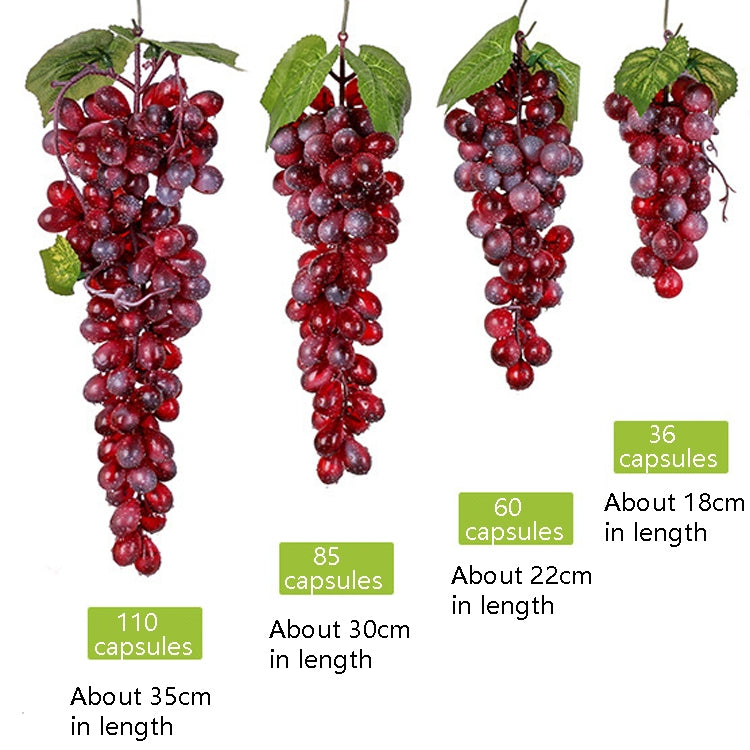 4 Bunches 36 Grain Agate Grapes Simulation Fruit Simulation Grapes PVC with Cream Grape Shoot Props - Camera Accessories by buy2fix | Online Shopping UK | buy2fix