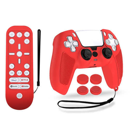 V1-1 Game Console & Remote Control Rocker Cap Silicone Protective Cover For PS5( Red) - Cases by buy2fix | Online Shopping UK | buy2fix