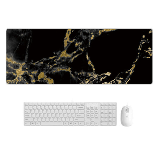 400x900x3mm Marbling Wear-Resistant Rubber Mouse Pad(Black Gold Marble) - Mouse Pads by buy2fix | Online Shopping UK | buy2fix