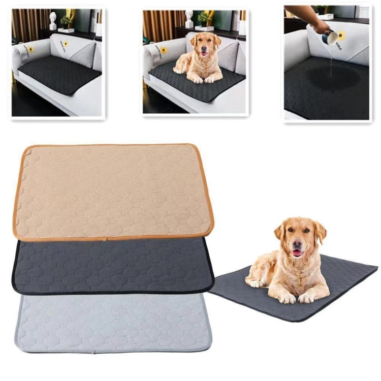 100x67cm Car Pet Injection Pad Waterproof Pad Cat Dog Sofa Waterproof Diapholic Carpet Water Absorbing Pad(Gray) - Seat Accessories by buy2fix | Online Shopping UK | buy2fix