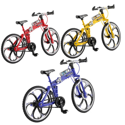 1:8 Scale Simulation Alloy Bicycle Model Mini Bicycle Toy Decoration(Folding-Red) - Model Toys by buy2fix | Online Shopping UK | buy2fix