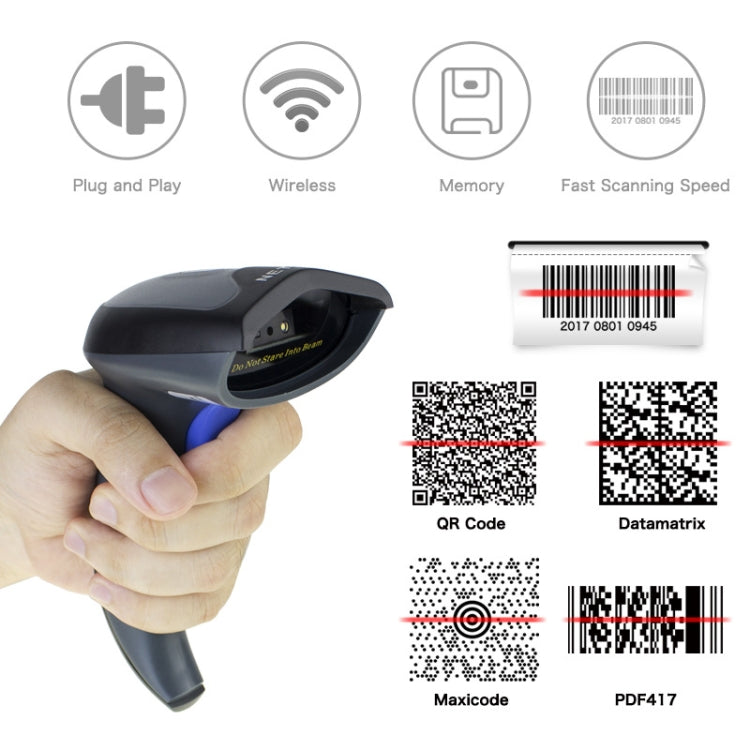 NETUM High-Precision Barcode QR Code Wireless Bluetooth Scanner, Model: Wired - Barcode Scanner by NETUM | Online Shopping UK | buy2fix