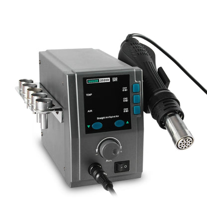 SUGON Hot Air Rework Station LED Display Temperature Adjustable Soldering Station With 5 Nozzles, EU Plug, Model: 2020D - Heat Guns by buy2fix | Online Shopping UK | buy2fix