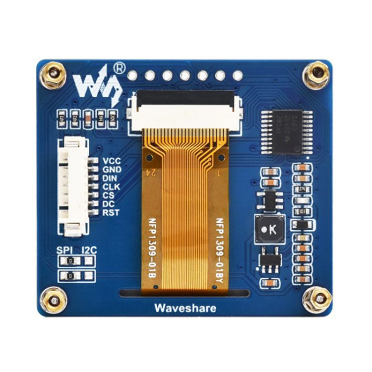 Waveshare 1.54 Inch OLED Display Module, 128×64 Resolution, SPI / I2C Communication(White) - LCD & LED Display Module by Waveshare | Online Shopping UK | buy2fix